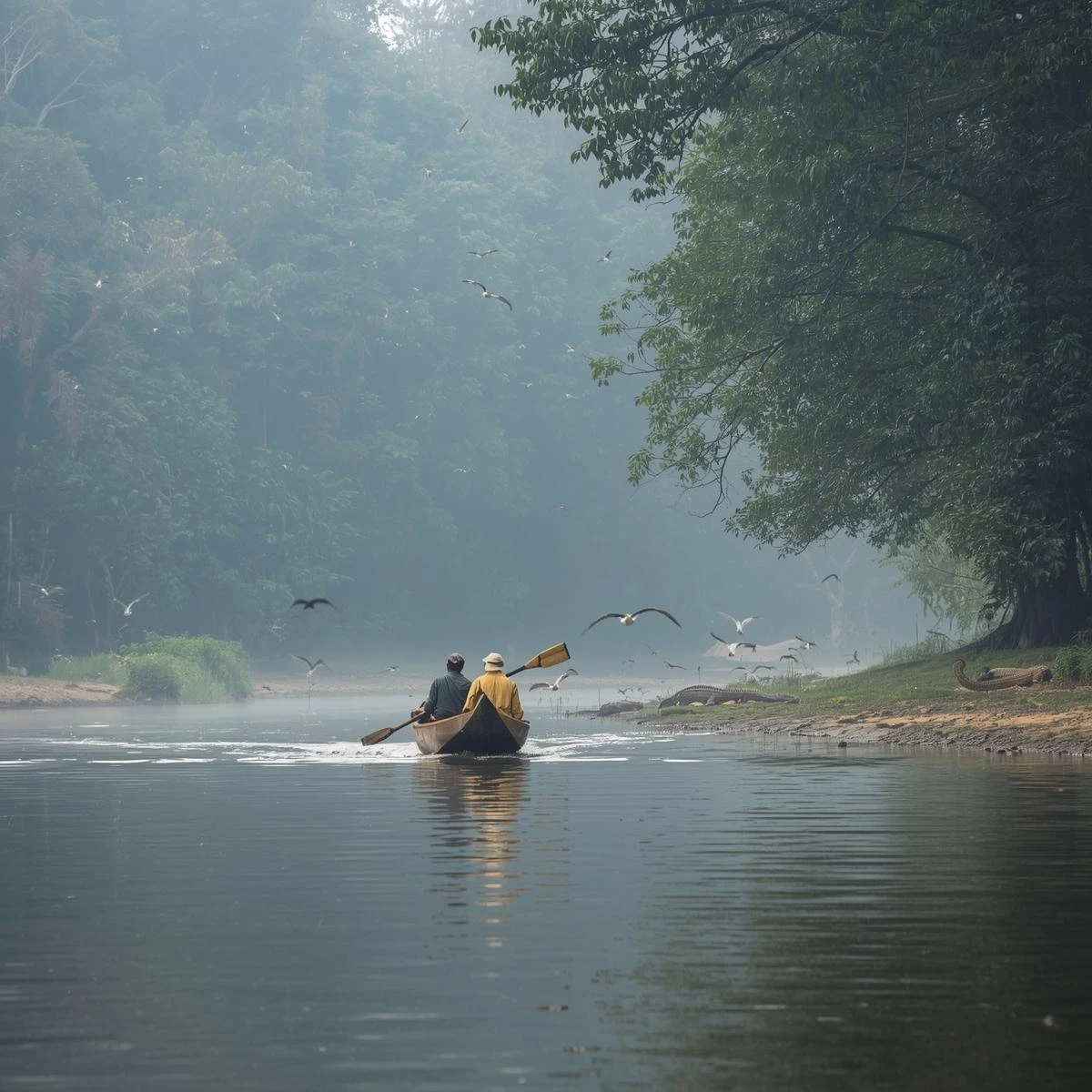 Canoe Ride on the Rapti River